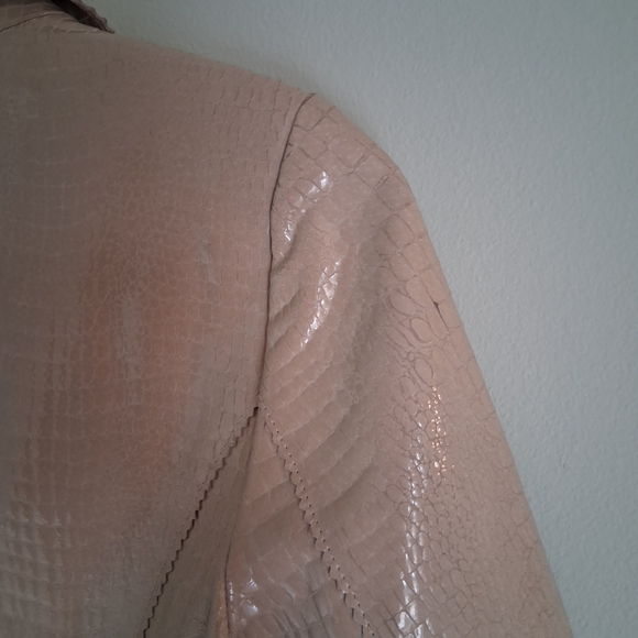 Vintage Geniune Leather Blazer Jacket Small - Picture 8 of 12